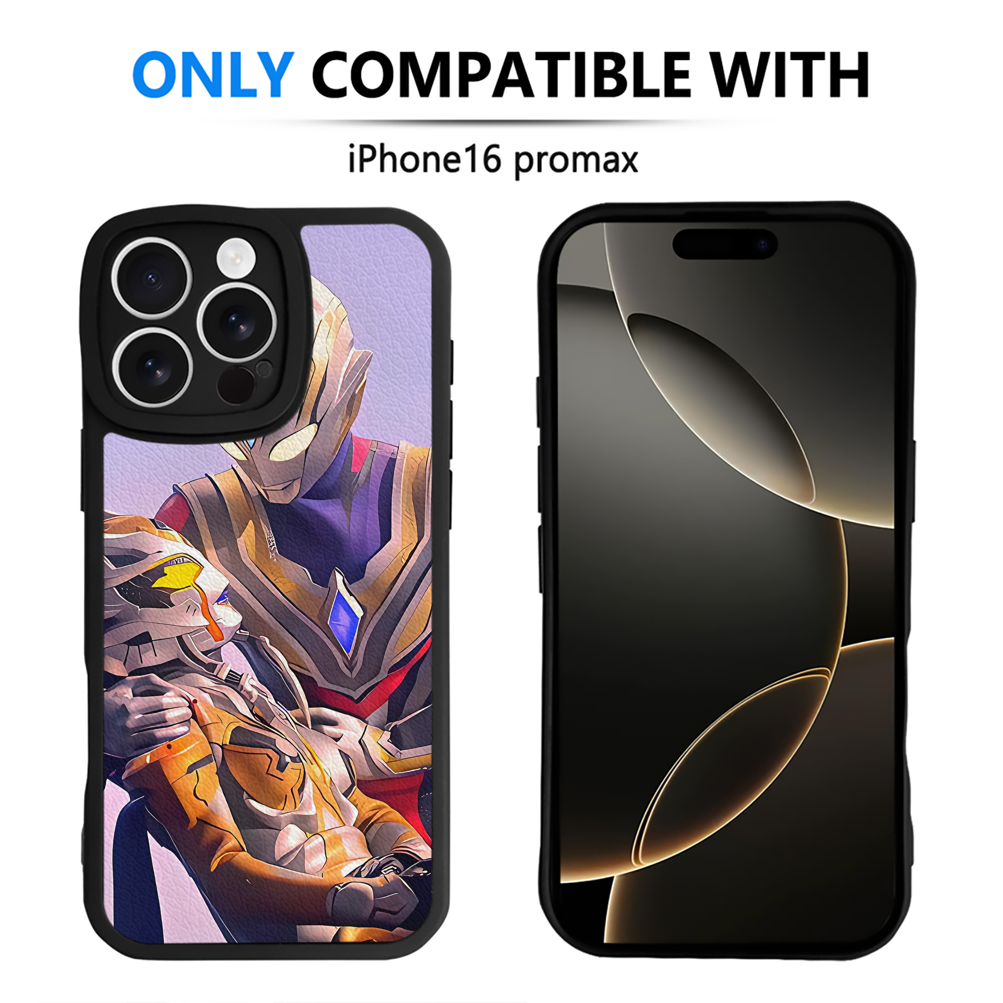 （画像用） ウルトラマン Ultraman 【iPhone 16シリーズ対応】シリコンスマホケース（レザー調） 材質：シリコン